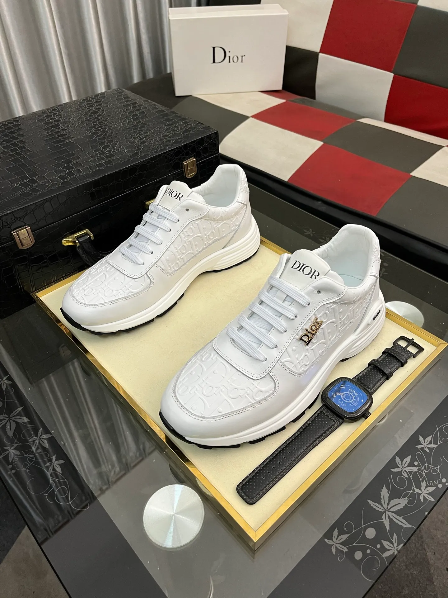 Men's Men's Shoes 💰440⌚️⌚️《DIOR*》The latest and most popular casual shoes, top brand [seduce] luxury~purchasing agent, top~quality. [Strong] The upper is made of imported breathable cowhide with woven material ➕ breathable sheepskin feet (•) and fine workmanship. Original stylish and stylish soft rubber wear-resistant and non-slip outsole, light and comfortable on the foot, size: 38-443️⃣colors available